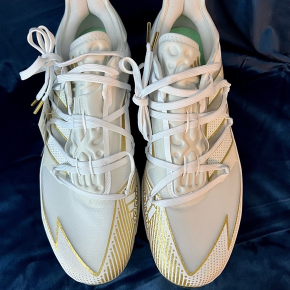*SOLD* ADIZERO AFTERBURNER 7 GOLD BASEBALL CLEATS - Picture 3 of 9